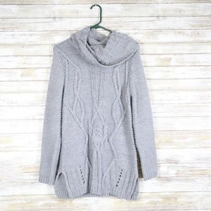 Charlotte Russe Gray Knit Turtleneck Sweater sz Sm